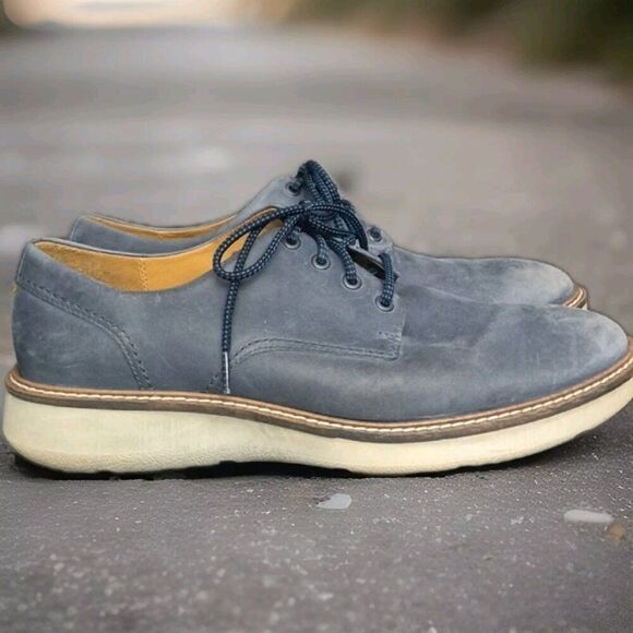 Ecco Aurora Oxford Shoes Blue Men's Size US 10.5 EU 44 - Picture 4 of 8